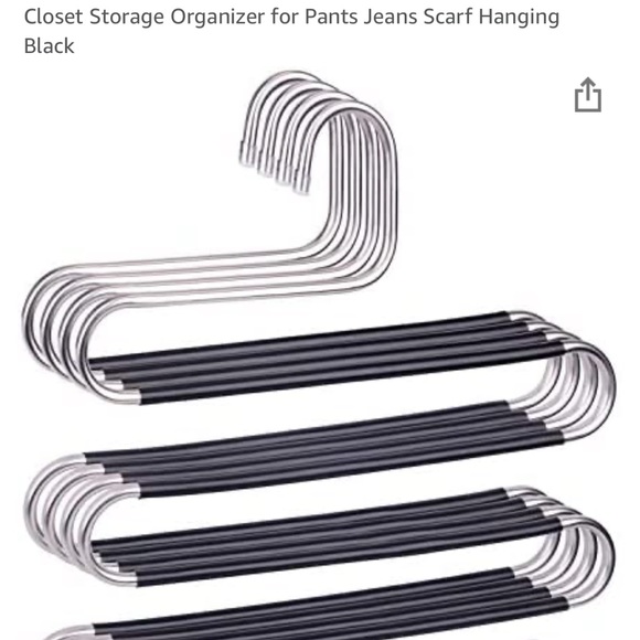 Non-Slip 3 Pack Stainless Steel Space Save Clothes Hangers - Picture 6 of 6